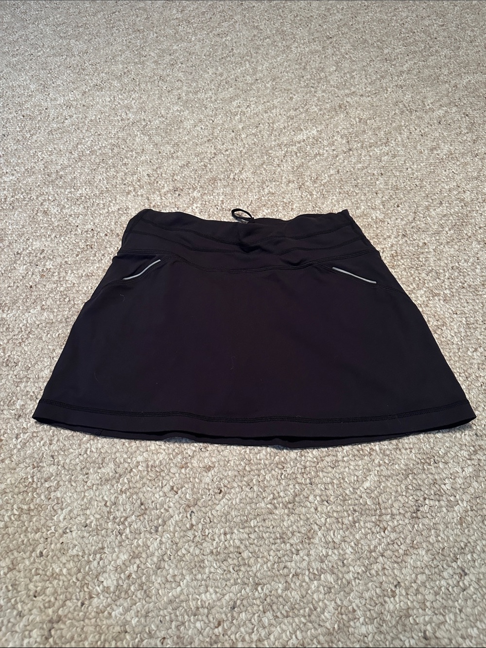 Athleta Black Circle Skirt with Zip Pockets
